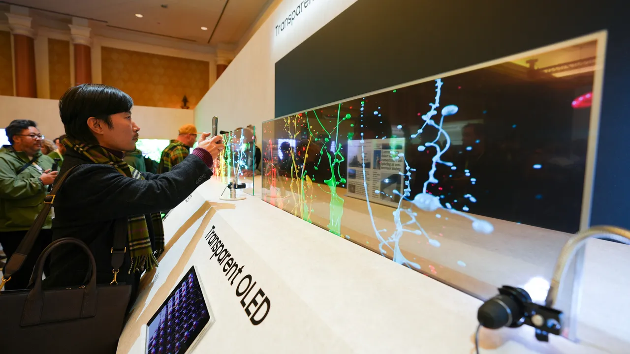 Samsung wows with Transparent MicroLED screen